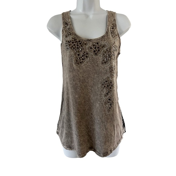T Party Embellished Animal Print Women’s Tank Top Size Small - Picture 3 of 8
